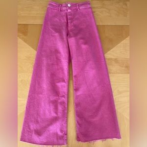 Pink Zara denim jeans